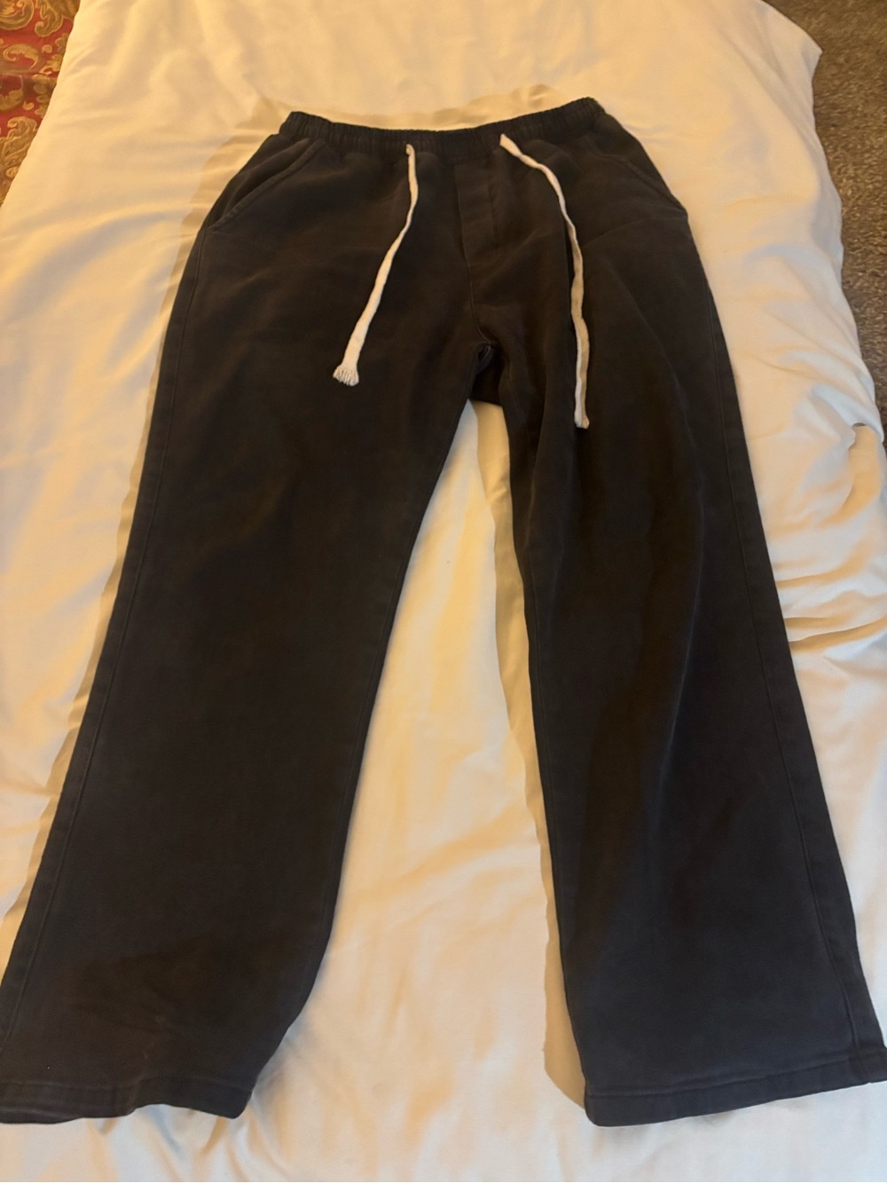 KREW K-LOOSE SLACKERS
VINTAGE BLACK Size XL Drawstring